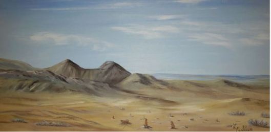 Grasslands National Park, in southern Saskatchewan, Canada, is the natural home for beautiful yellow sweet clover. This painting, which I bought from Lise Perrault 